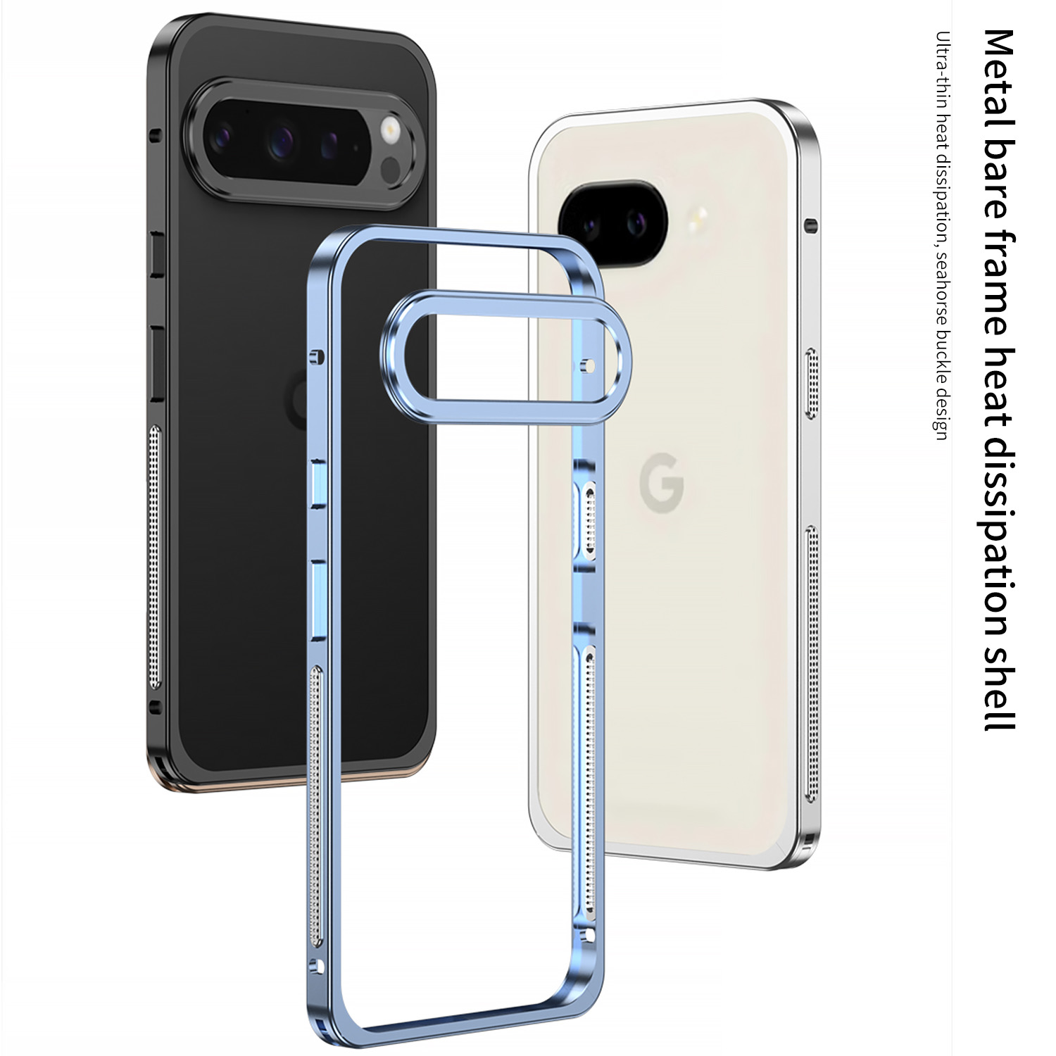 Metal Bumper Aluminum Frame Case - Capa Dura Ultrafina de Alumínio com