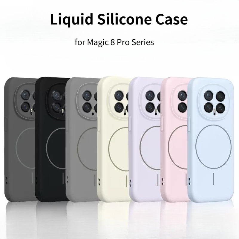 Liquid Silicone Magnetic Phone Case - Capa de Silicone Líquido Original Fashion