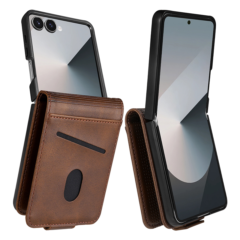 Leather Wallet Card Holder Phone Cover - Capa de Telefone em Couro com