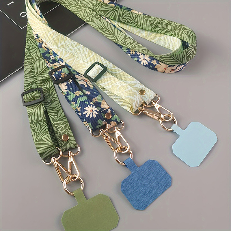 Crossbody Lanyard Neck Strap Case - Cordão de celular pintado, alça ajustável