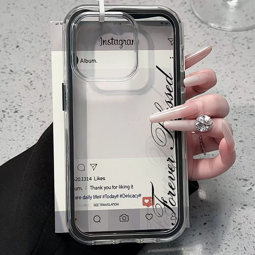 Clear Shockproof Bumper Case - Capa de Silicone Macia Antichoque Forever