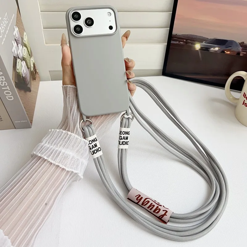 Crossbody Lanyard Neck Strap Case - Capa Original com Cordão para iPhone