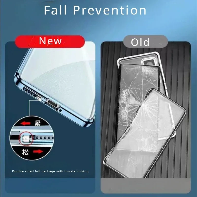 Anti Spy Privacy Glass Case - Capa magnética anti-espião para OPPO Find