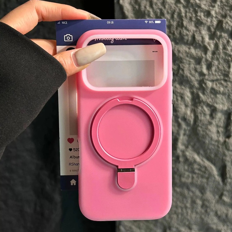 Liquid Silicone Magnetic Phone Case - Capa de Silicone Líquido Cor Doce