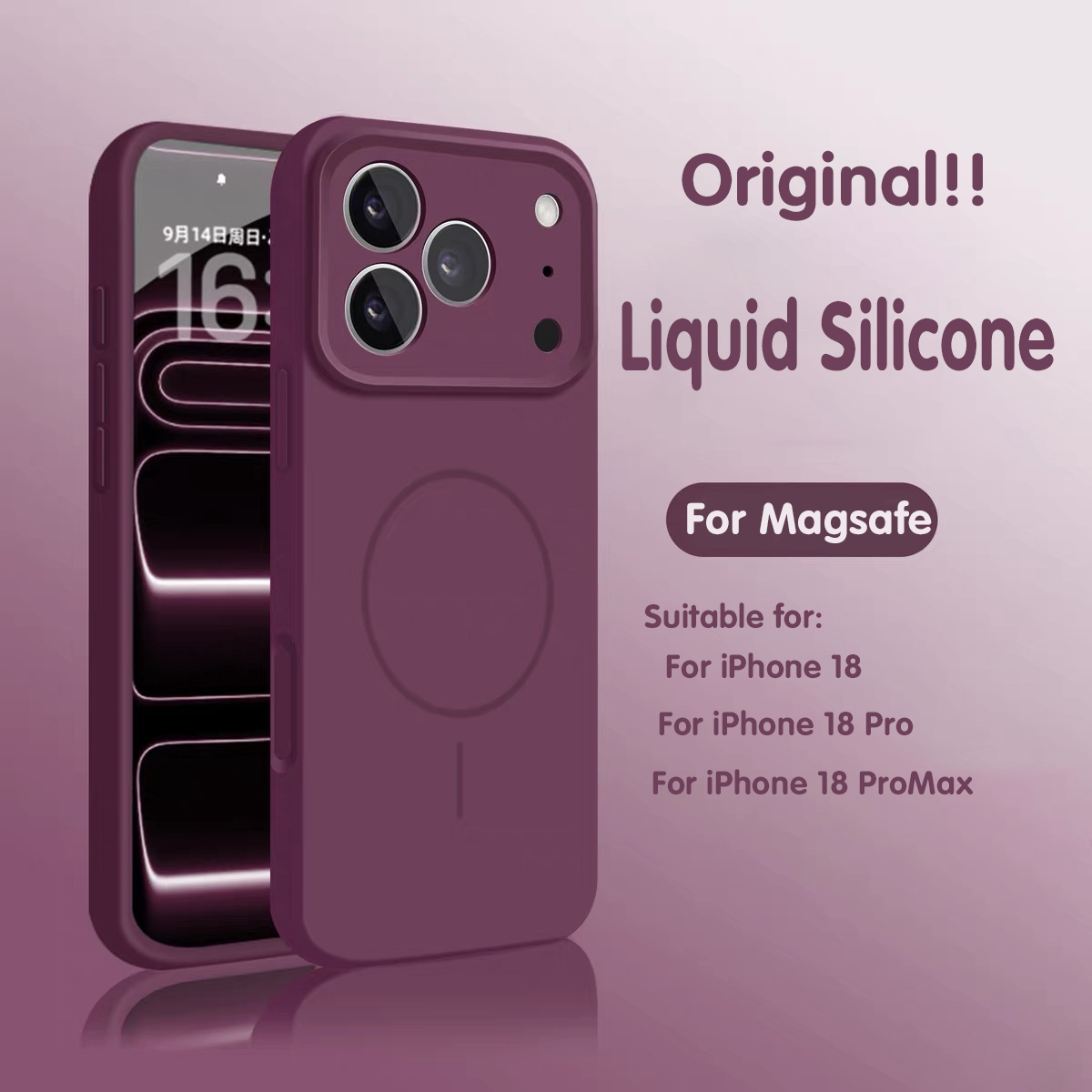 Liquid Silicone Magnetic Phone Case - Capa Magnética de Silicone Líquido Original