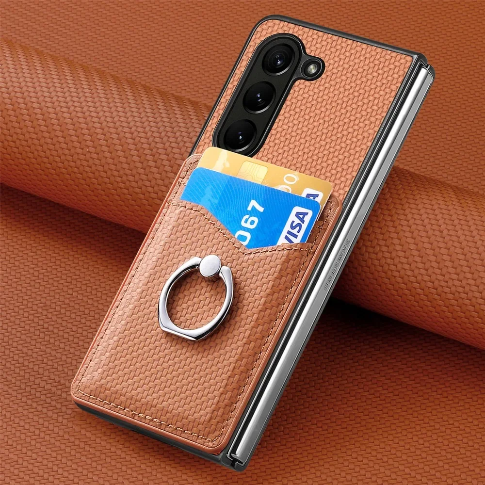 Leather Wallet Card Holder Phone Cover - Capa carteira de couro pu para