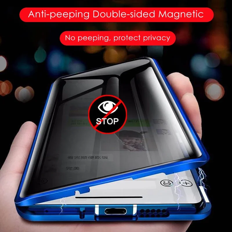 Capa protetora para telemóvel  - Anti Spy Privacy Glass Case avaliação e preço