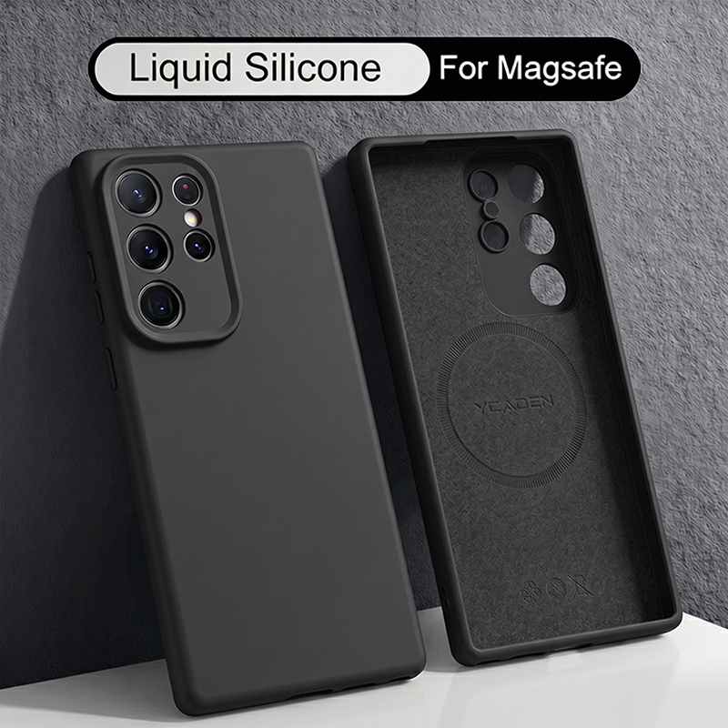 Capa de Silicone Líquido Macio - Liquid Silicone Magnetic Phone Case avaliação e preço