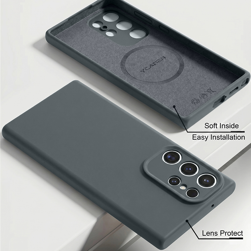 Capa de Silicone Líquido Macio - Liquid Silicone Magnetic Phone Case avaliação e preço