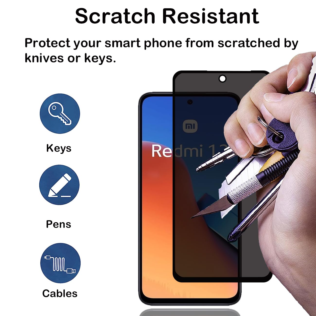Protetor de tela anti-espião p - Anti Spy Privacy Glass Case avaliação e preço