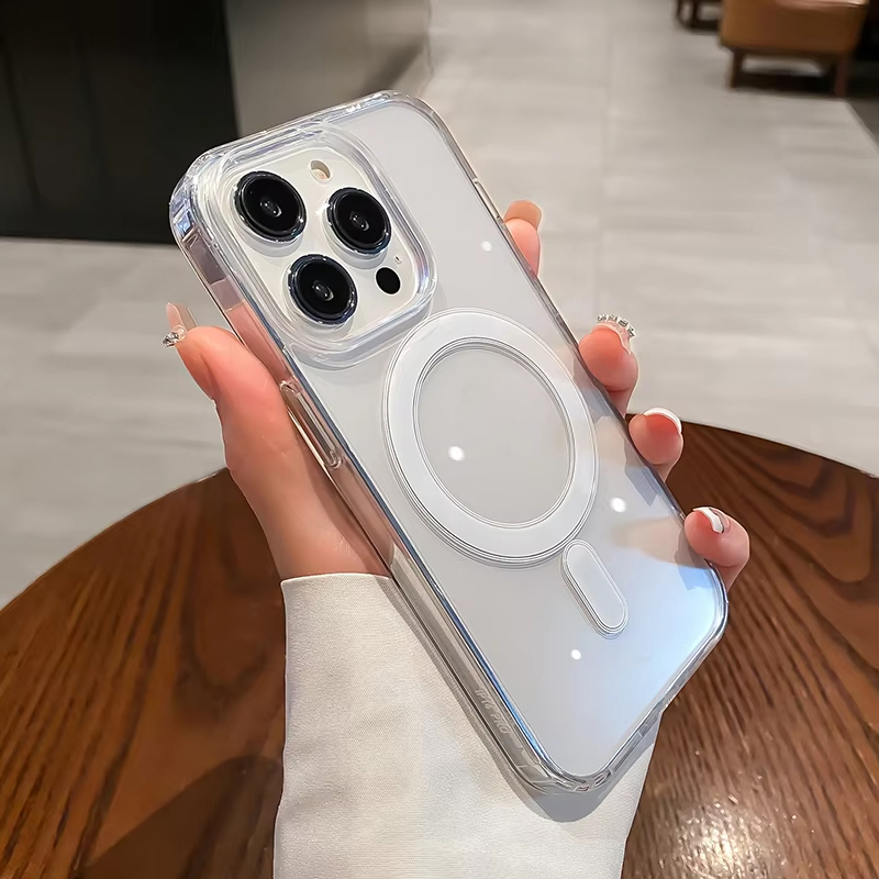 Capa Magnética Transparente co - Clear Shockproof Bumper Case avaliação e preço