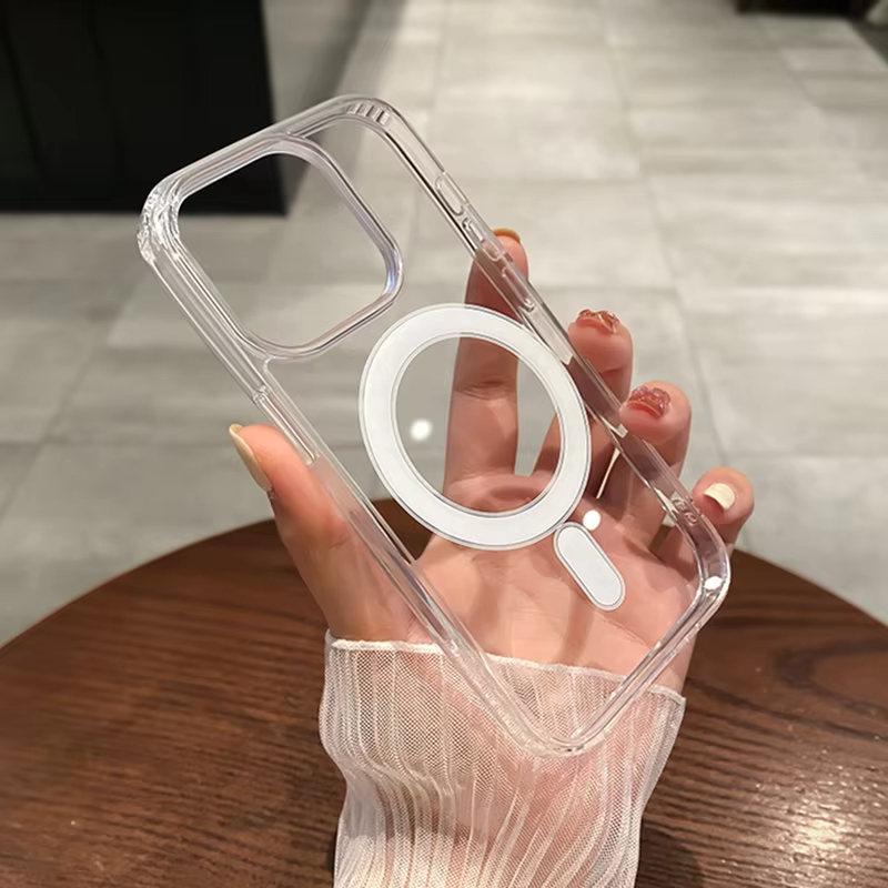 Capa Magnética Transparente co - Clear Shockproof Bumper Case avaliação e preço
