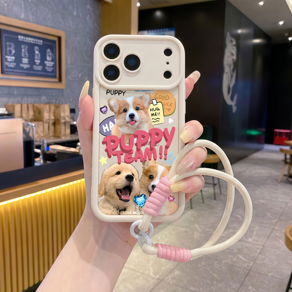 Capas de Celular Macias com Co - Cute Cartoon Wrist Strap Silicone Case avaliação e preço