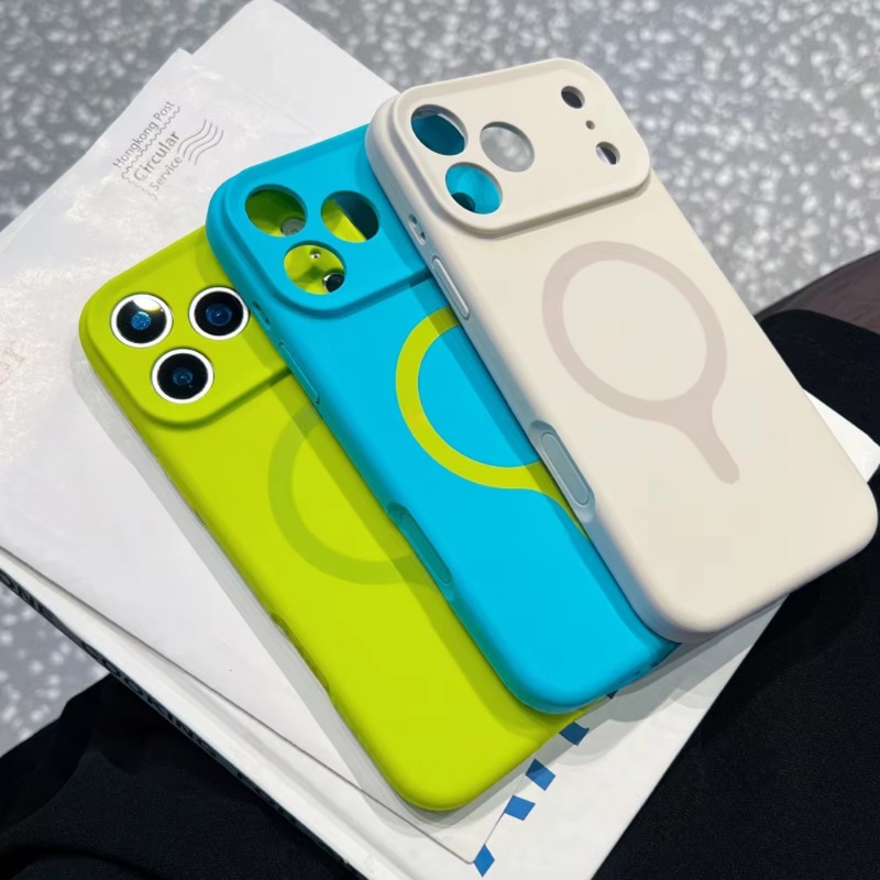 Capa de silicone líquido com í - Liquid Silicone Magnetic Phone Case avaliação e preço