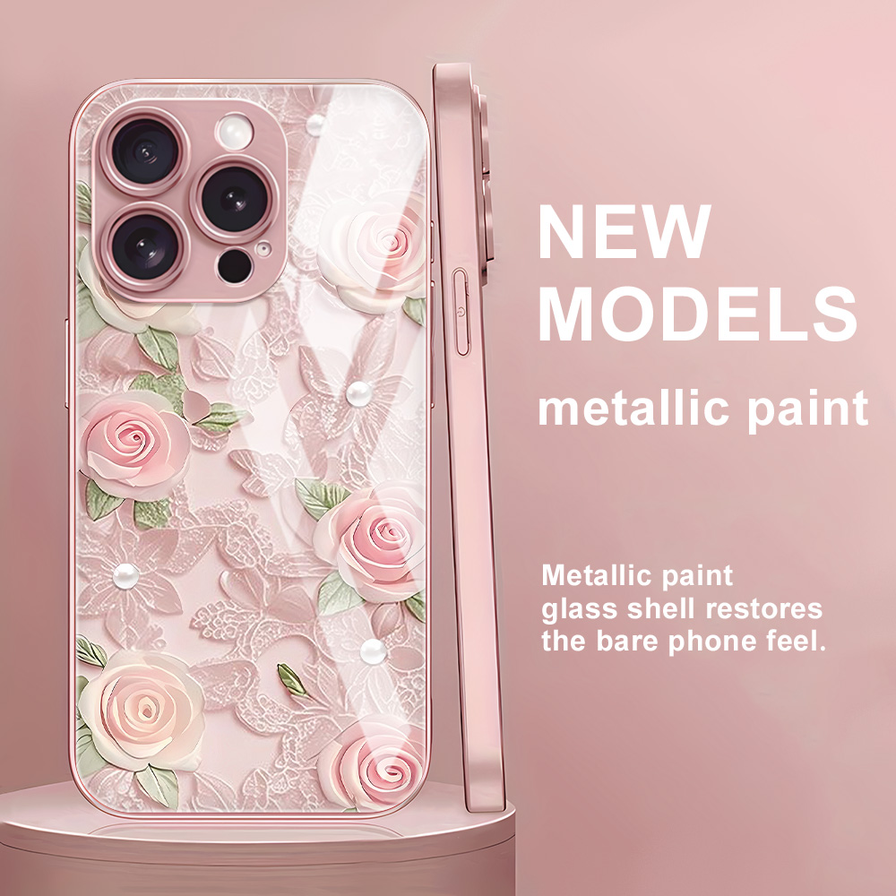 Flower Tempered Glass Case For - Screen Protectors avaliação e preço