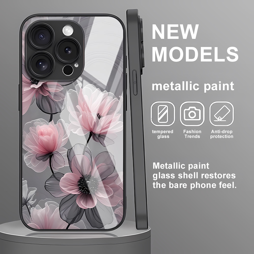 Flower Tempered Glass Case For - Screen Protectors avaliação e preço
