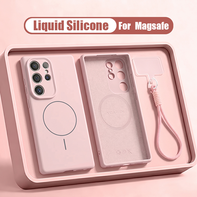 Capa de Telefone Magnética de  - Liquid Silicone Magnetic Phone Case avaliação e preço