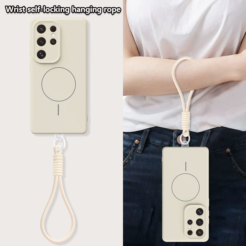 Capa de Telefone Magnética de  - Liquid Silicone Magnetic Phone Case avaliação e preço
