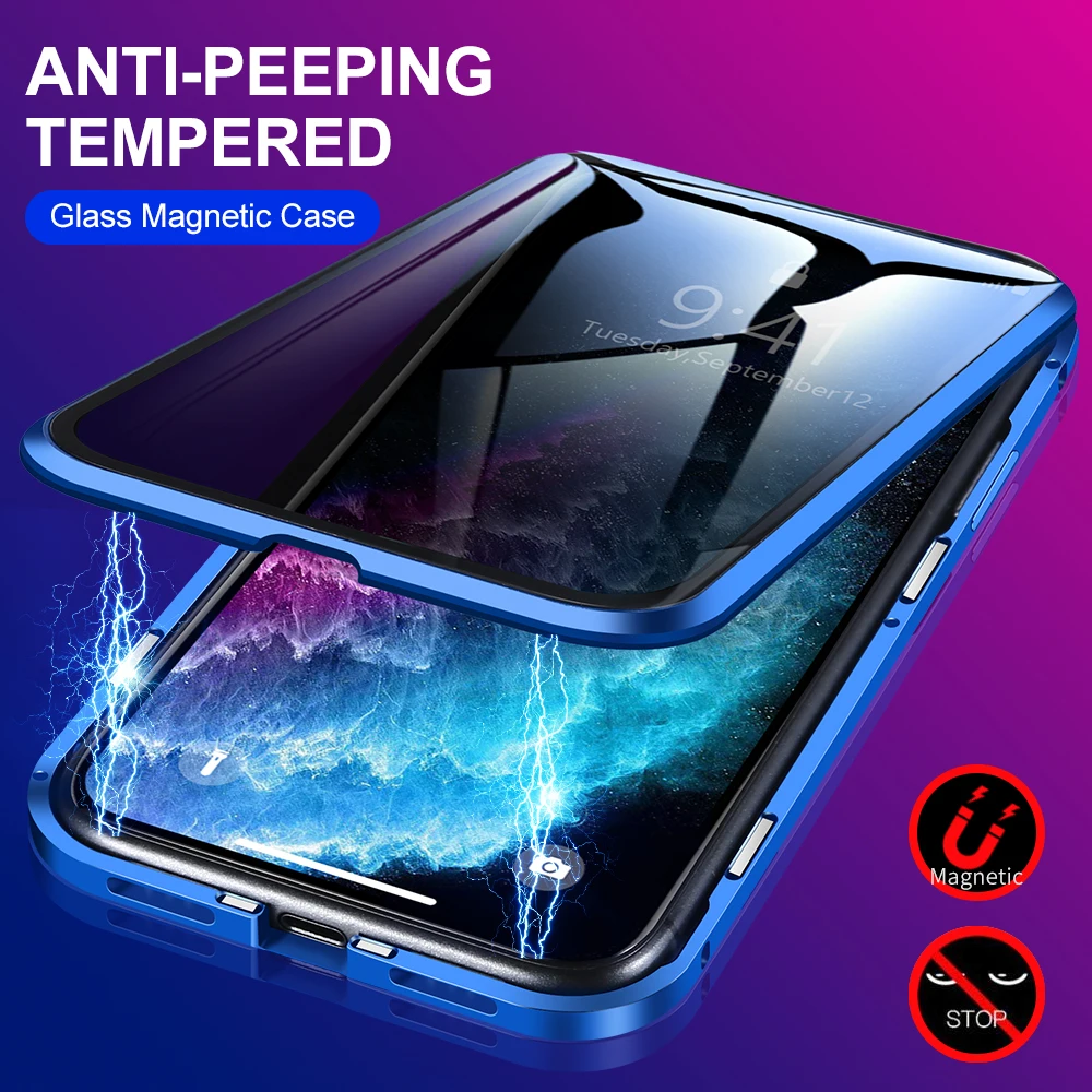 Capa magnética anti-espião par - Anti Spy Privacy Glass Case avaliação e preço