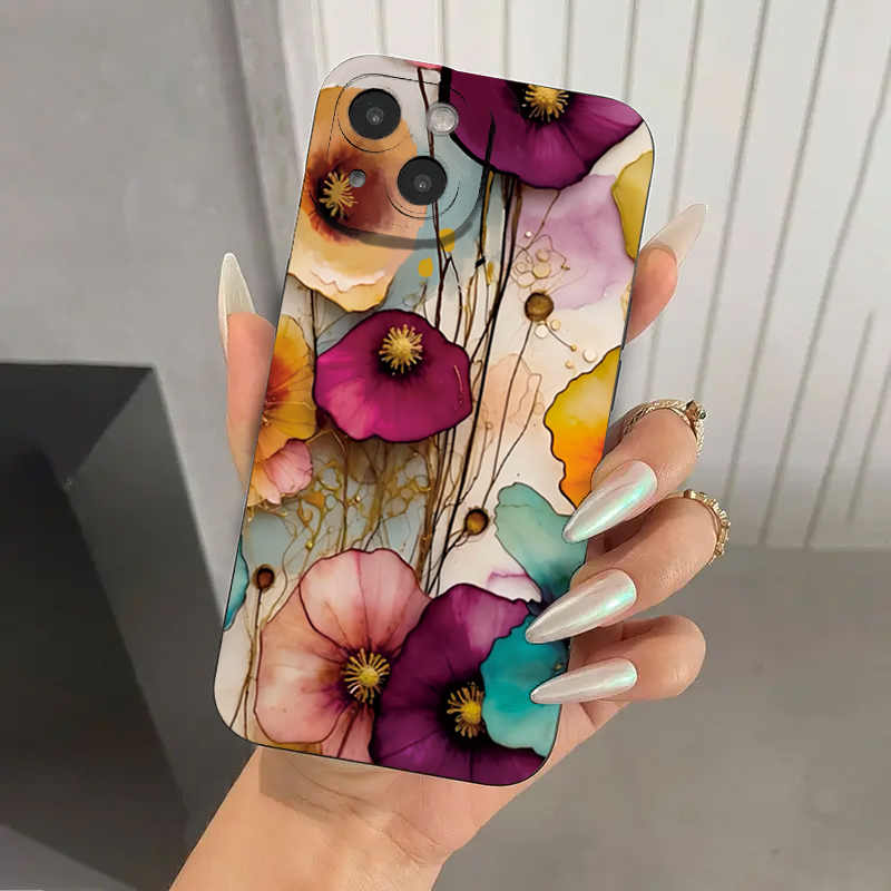 Capa Protetora de TPU Macio co - Vintage Floral Pattern Soft Case avaliação e preço