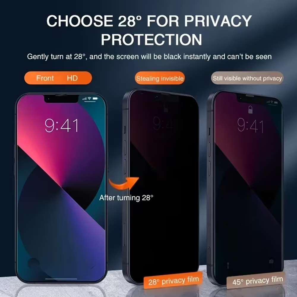 1-5PCS Película de Vidro Tempe - Anti Peek Privacy Tempered Glass avaliação e preço