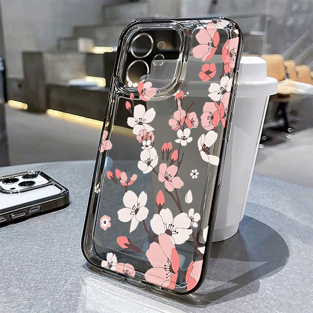 Capa de Celular Mini Flor para - Clear Shockproof Bumper Case avaliação e preço
