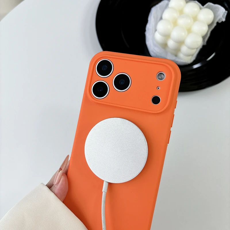 Capa de telefone de silicone l - Liquid Silicone Magnetic Phone Case avaliação e preço