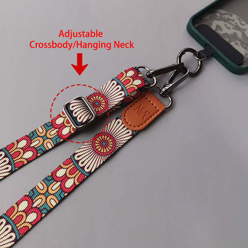 Cordão retrô de totem para cel - Crossbody Lanyard Neck Strap Case avaliação e preço